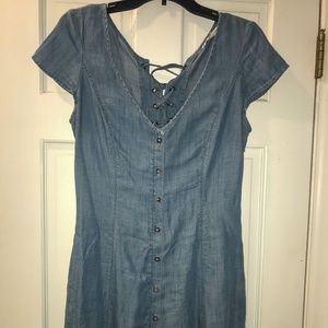 Chambray "denim" dress